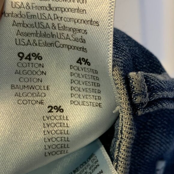 Mother Women's Looker Ankle Fray Jeans Size 26 Blue Boho Mid Rise Skinny Indie - Picture 10 of 10